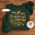 Embroidered Respect The Locals Shirt, Wetland Animals River Crew