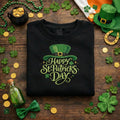 Embroidered St. Patricks Day Sweatshirt, Leprechaun Hat Top