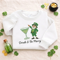 Embroidered St Patricks Day Sweatshirt, Irish Girl Top
