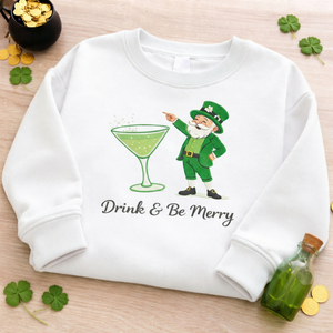 Embroidered St Patricks Day Sweatshirt, Irish Girl Top