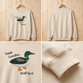 Embroidered Stupid Canadian Wolf Bird Shirt, Funny Loon Sweatshirt for Hockey Fans, LGBT Gift, Game Day Hoodie, Hockey Romance Tee - 0082