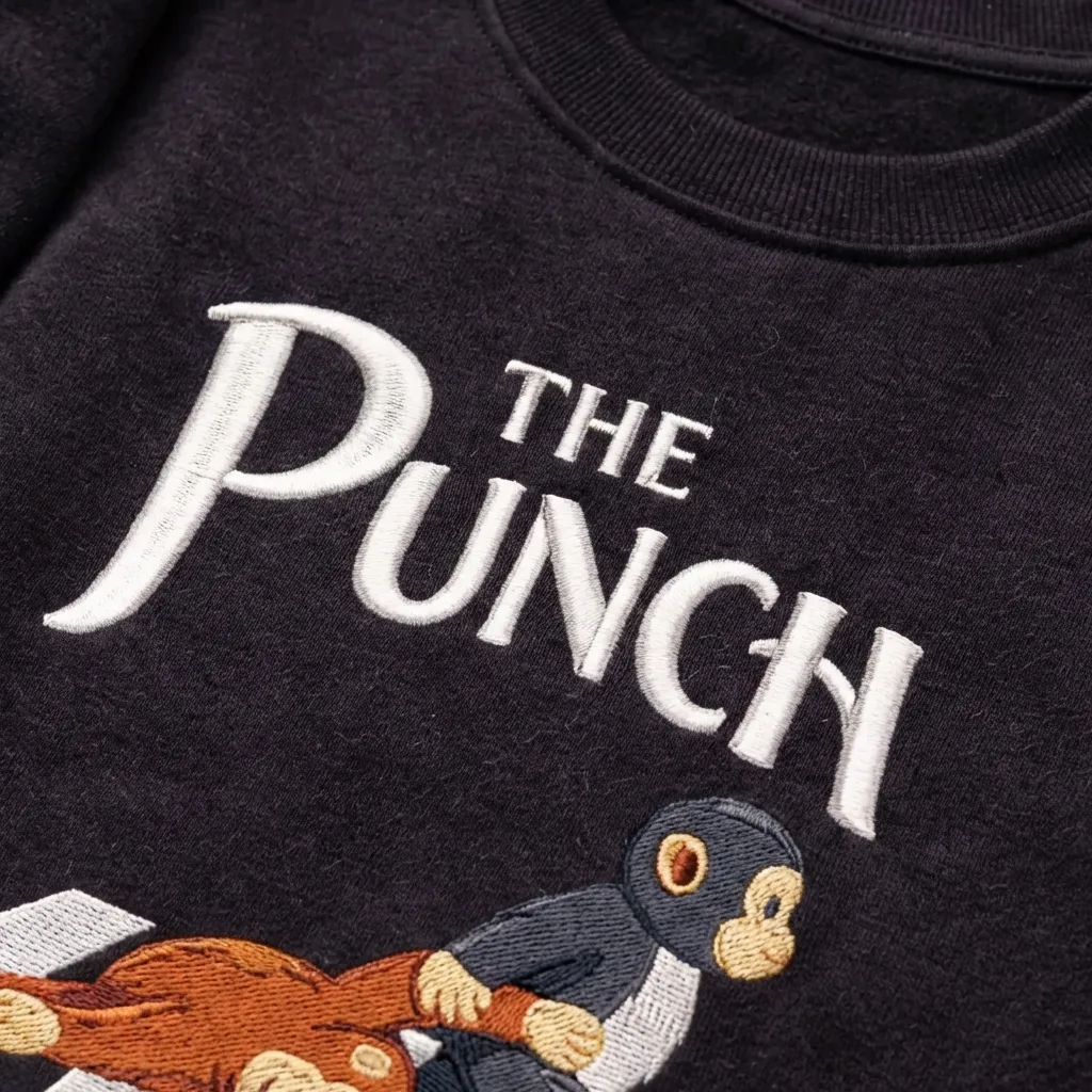 Embroidered The Punch Abbey Road Sweatshirt, Viral Monkey Top
