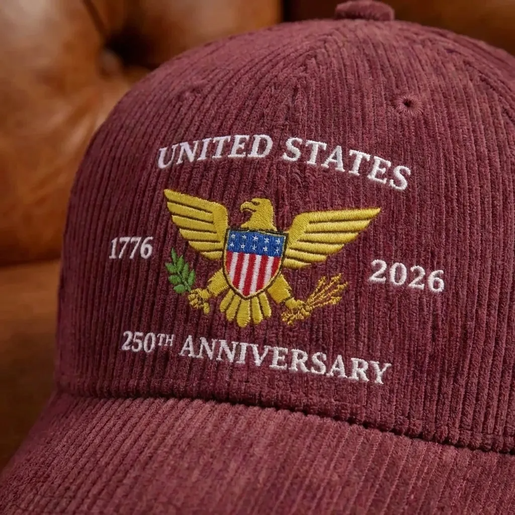 Embroidered US 250th Anniversary Hat, 1776-2026 USA Cap