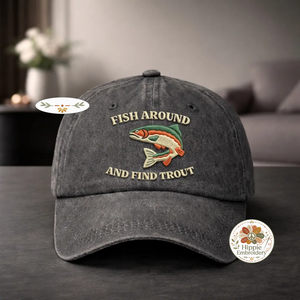 Fish Around And Find Trout Sweatshirt, Funny Fish Crewneck