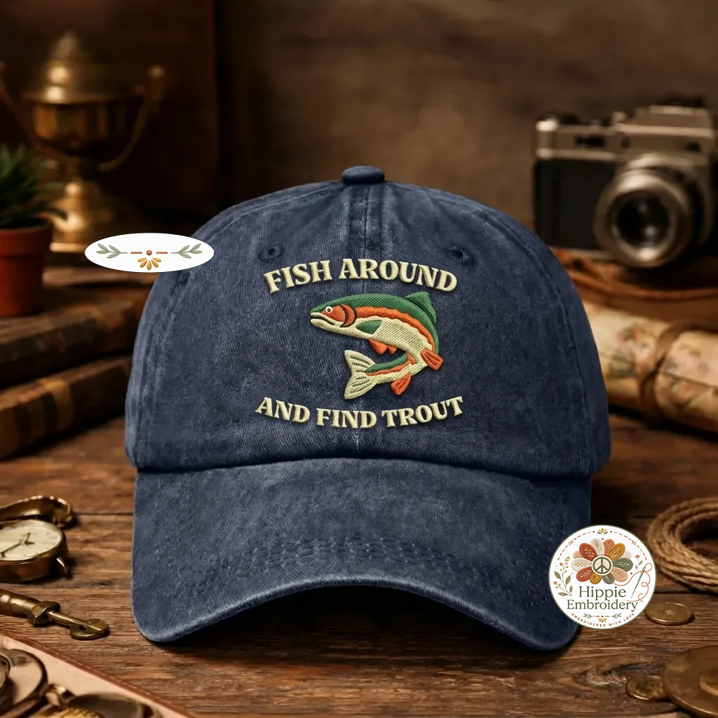 Fish Around And Find Trout Sweatshirt, Funny Fish Crewneck