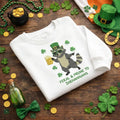 Raccoon Embroidered Sweatshirt, Funny Irish Beer Lover Top