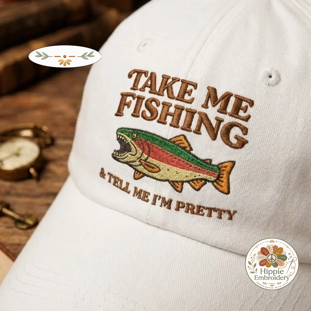 Take Me Fishing Tell Me Im Pretty Hat, Funny Fishing Cap