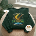 Tiki Surfer Embroidered Sweatshirt, Ukulele Aloha Beach Pullover