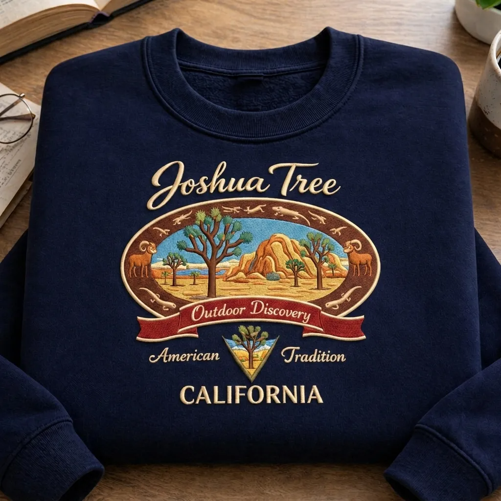 Vintage Joshua Tree National Park Sweatshirt, Retro Desert Crewneck