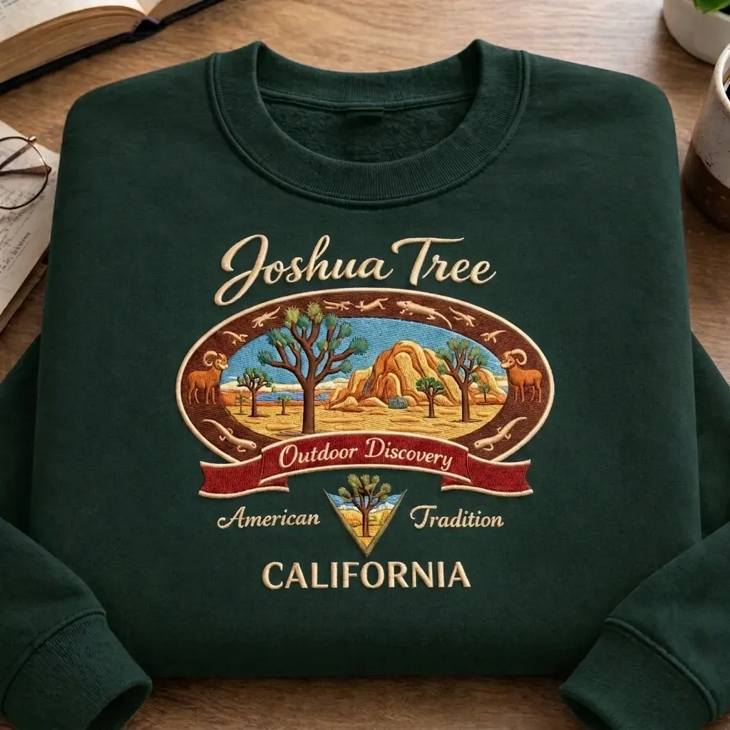 Vintage Joshua Tree National Park Sweatshirt, Retro Desert Crewneck